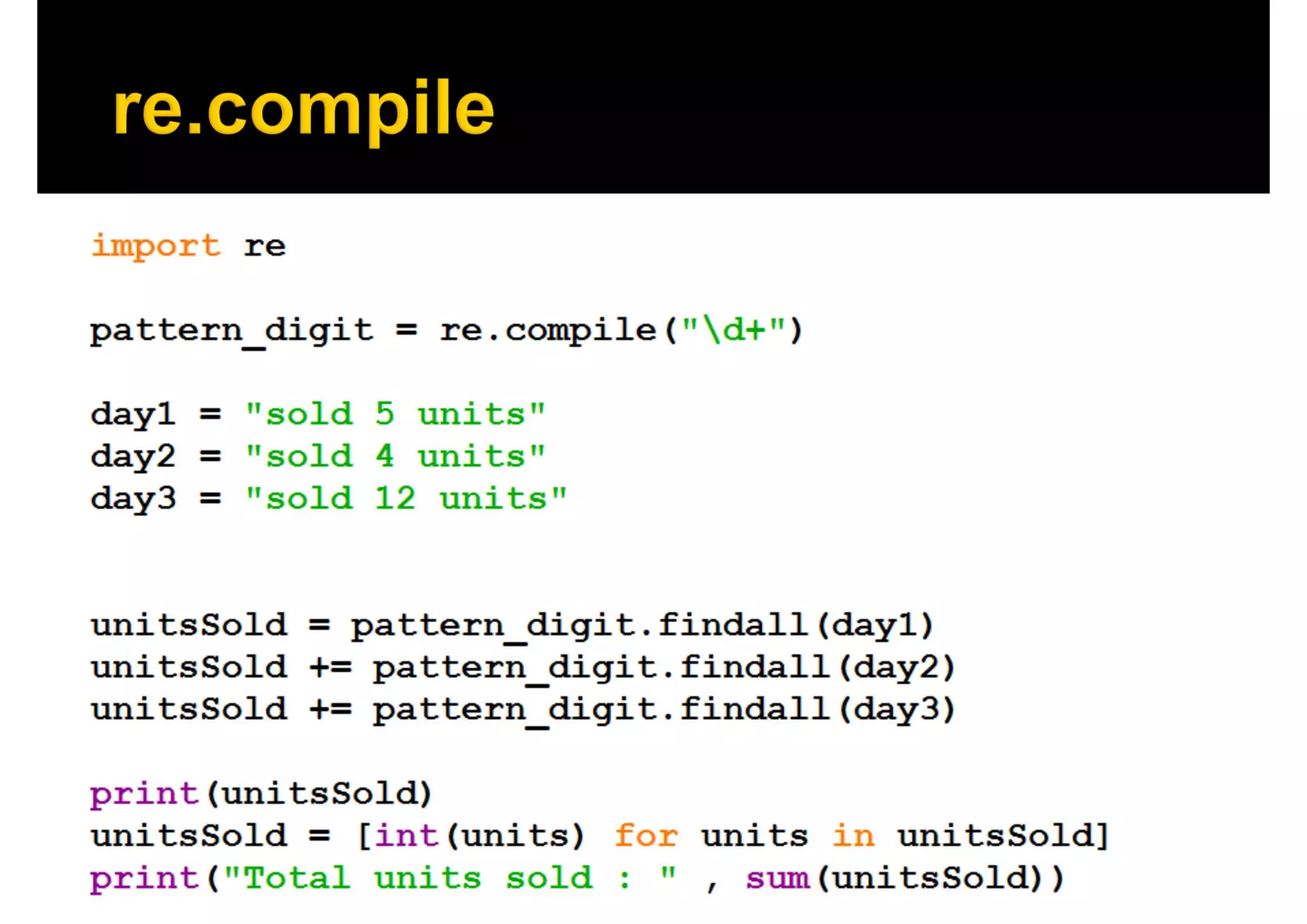 Programming with Sikander : Python: Regular Expression 