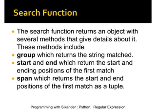 Python_Regular Expression | PPT