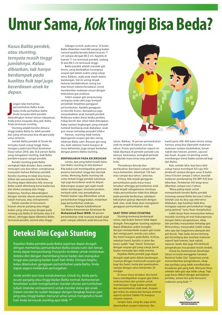 Ukuran Tinggi Badan Anak Balita