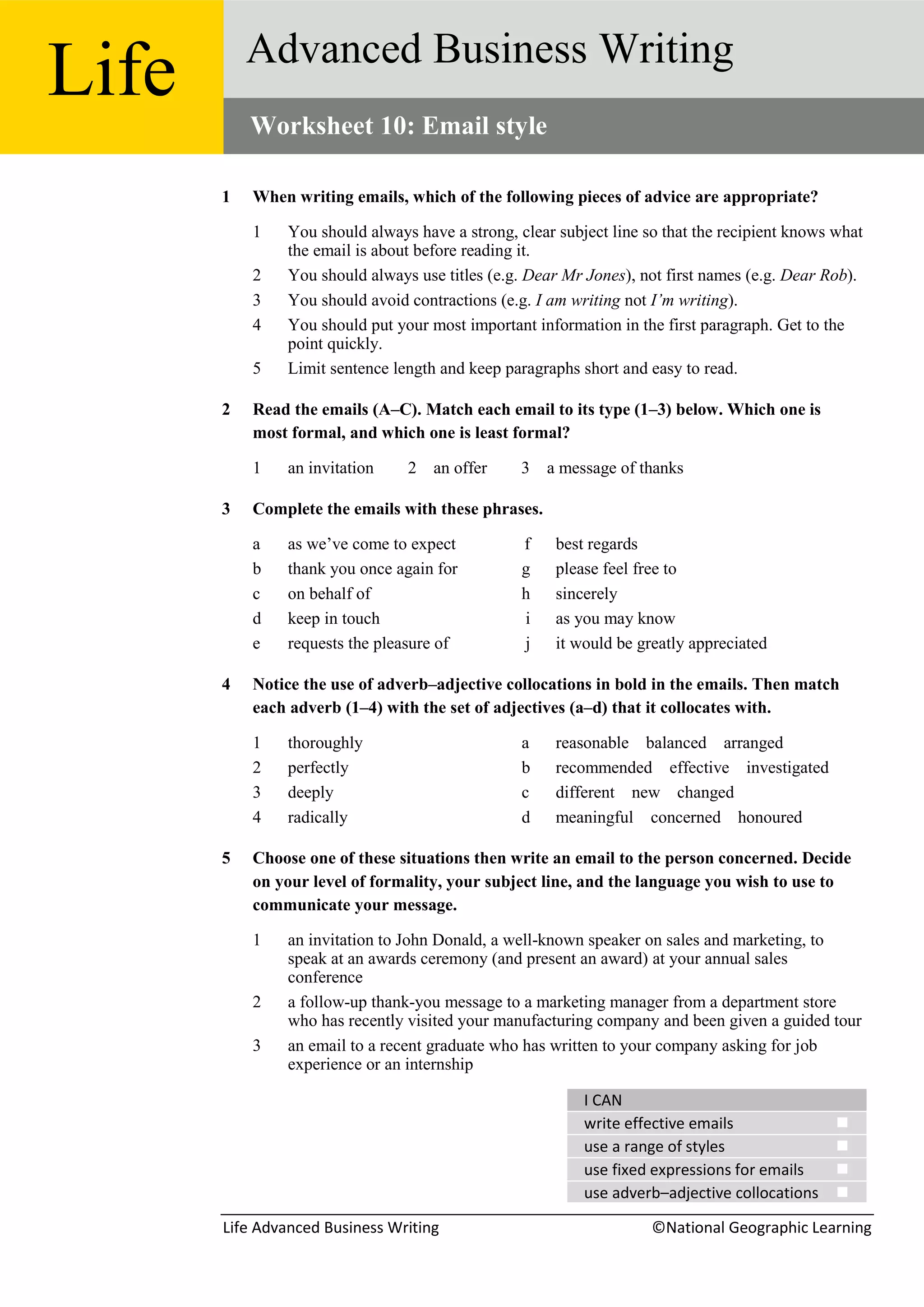 Adv u10 email_style | PDF