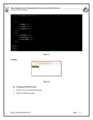 Advanced Web Technology: Practical Laboratory Experiments | PDF