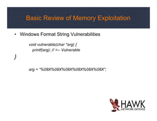 Advanced Windows Exploitation | PDF