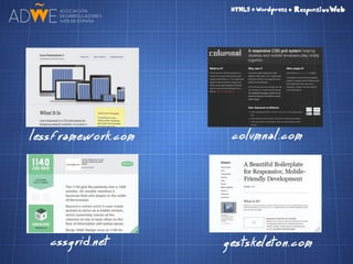 HTML5 + CSS3 + Wordpress = Responsive Web
