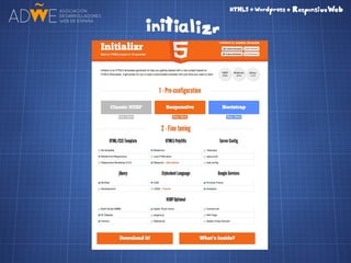 HTML5 + CSS3 + Wordpress = Responsive Web
