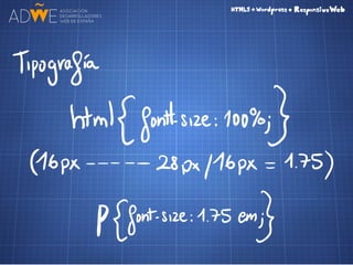 HTML5 + CSS3 + Wordpress = Responsive Web