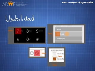 HTML5 + CSS3 + Wordpress = Responsive Web