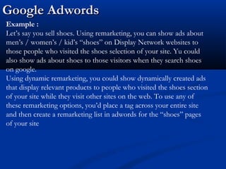 Tad Word Example Adword remarketing | PPT