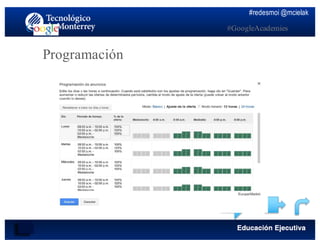 #redesmoi @mcielak
#GoogleAcademies
Programación
 