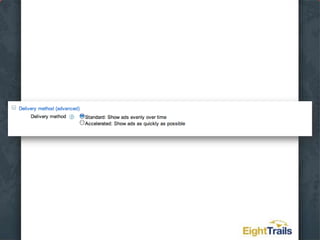 Create an Account the Right Way the First TimeUse the Load Settings option to choose Search Network OnlyName your campaignSet your LocationsSet your LanguagesLeave the Networks and Devices as it isLeave Bidding Options set to BasicChoose Manual BiddingSet Daily BudgetLeave Delivery Method set to StandardAd Extensions