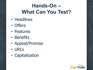 Your Secret Advantage – Irresistible AdsInclude a call to action and make it specific