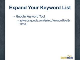Your Secret Advantage – Irresistible AdsUse your top keyword in your ad headline