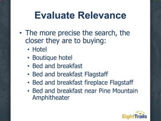 Keyword ResearchKeyword – A word or series of words that a search engine user types into the search box