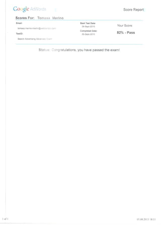 Adwords Fundamentals Exam | PDF