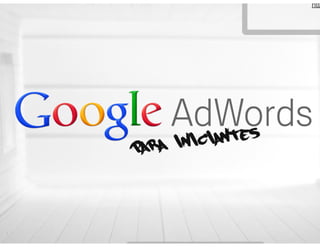 Google Adwords para Iniciantes @ HUB Escola