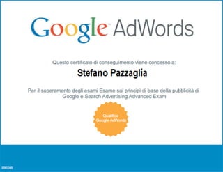 Google AdWords certificate | PPT