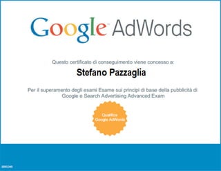 Google AdWords certificate
