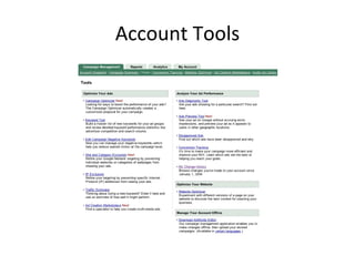 Account Tools 