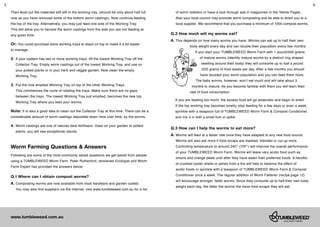Peter Rutherford Compost Worm Recycling and Composting Instruction Manual | PDF