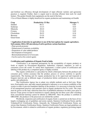 Organic Farming of Vegetables In India | PDF
