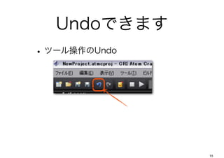 UndoǤޤ
? ĩ`Undo




               15
 