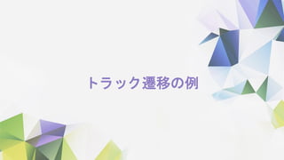 トラック遷移の例
 