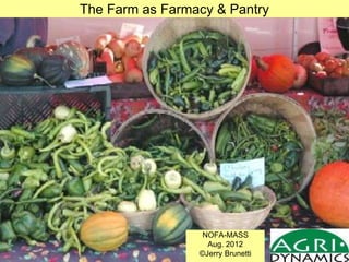 The Farm as Farmacy & Pantry
NOFA-MASS
Aug. 2012
©Jerry Brunetti
 