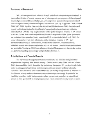 Benefits of Organic Agriculture as a Climate Change Adaptation and ...
