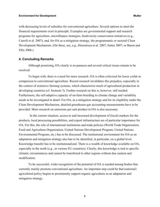 Benefits of Organic Agriculture as a Climate Change Adaptation and ...