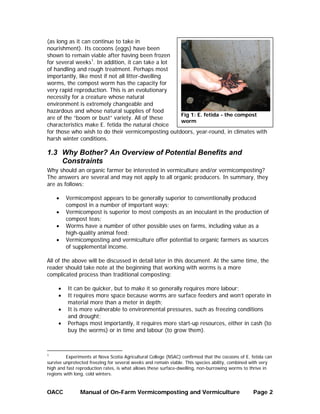 Vermiculture Pdf Manual of On-Farm Vermicomposting and Vermiculture | PDF