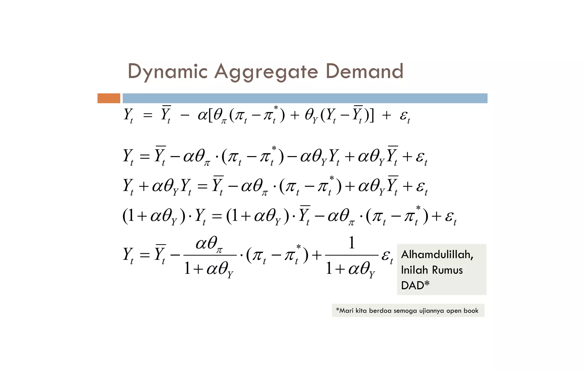 A dynamic model of aggregate demand and aggregate supply PDF
