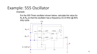 Analog Electronics TIMER IC 555 | PPTX