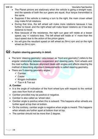 Auto Mobile Notes.pdf Automobile Engineering Notes | PDF
