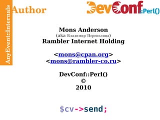 AnyEvent::Intro Authors 