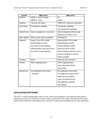 Mark VI ST Control Product Overview GEH 6127 | PDF