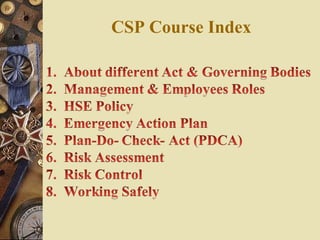 CSP Course Index
 