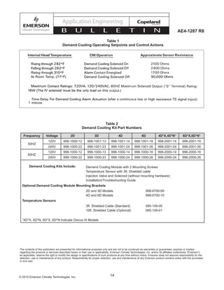 Ae1287 copeland discus-compressors-with-demand-cooling-system | PDF