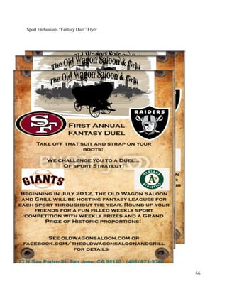 Sport Enthusiasts “Fantasy Duel” Flyer 
66 
 