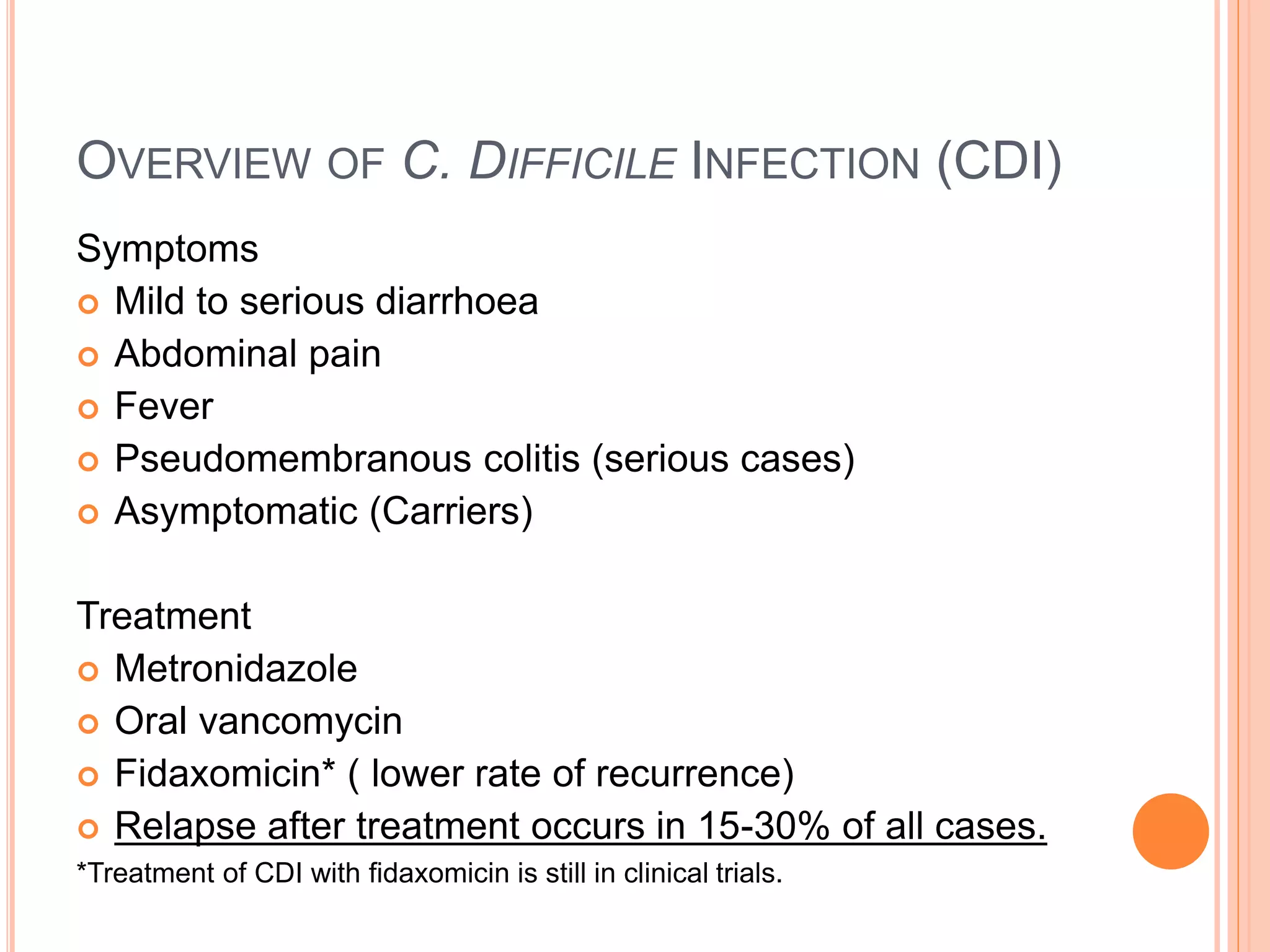 Treating Clostridium Difficile Infection With Faecal Microbiota ...