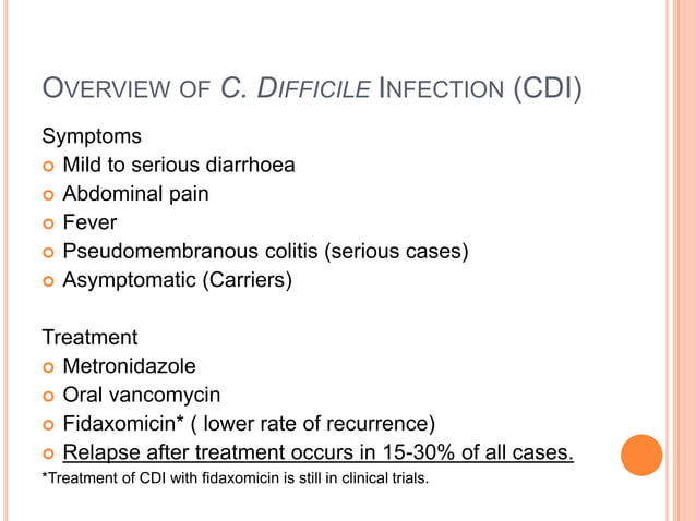 Treating Clostridium Difficile Infection With Faecal Microbiota ...