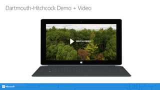 Dartmouth-Hitchcock Demo + Video
 