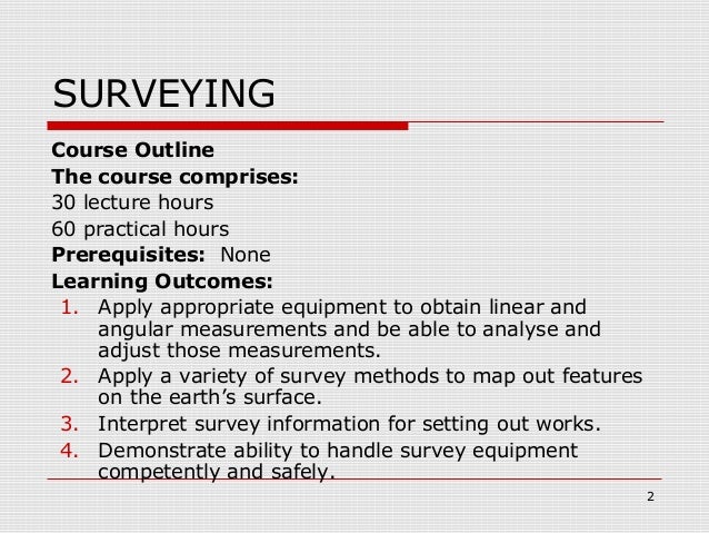 Surveying Lecture Notes For Engineers - surveying