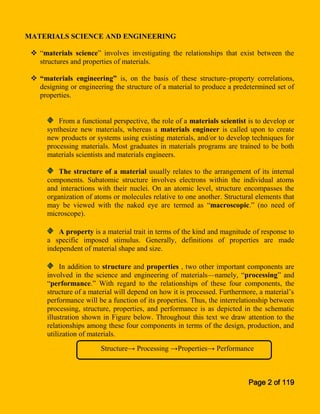 Materials Technology for Engineers pre-test 1 notes | PDF