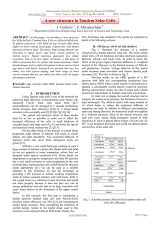 A new structure in Tandem Solar Cells | PDF