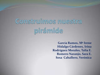 García Ramos, Mª Irene
   Hidalgo Cárdenes, Irina
Rodríguez Morales, Talia E.
   Romero Naranjo, Sara E.
  Sosa Caballero, Verónica
 