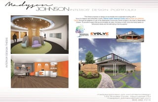 INTERIORDESIGNTHESIS
“This thesis proposes to design an accessible and sustainable building with a
focus on balance and tranquility in both a Mental Health Treatment Facility and a Fitness and Wellness
Centre through the adaptive re-use of the Newmarket Community Centre located in the heart of Newmarket,
Ontario. To provide a space that accommodates all users, focusing on both mind and body based on
behavioral needs and the well-being of all occupants.”
 