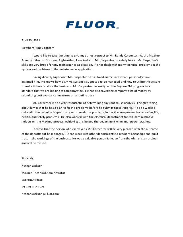 nathan jackson recommendation letter management recommendation letter