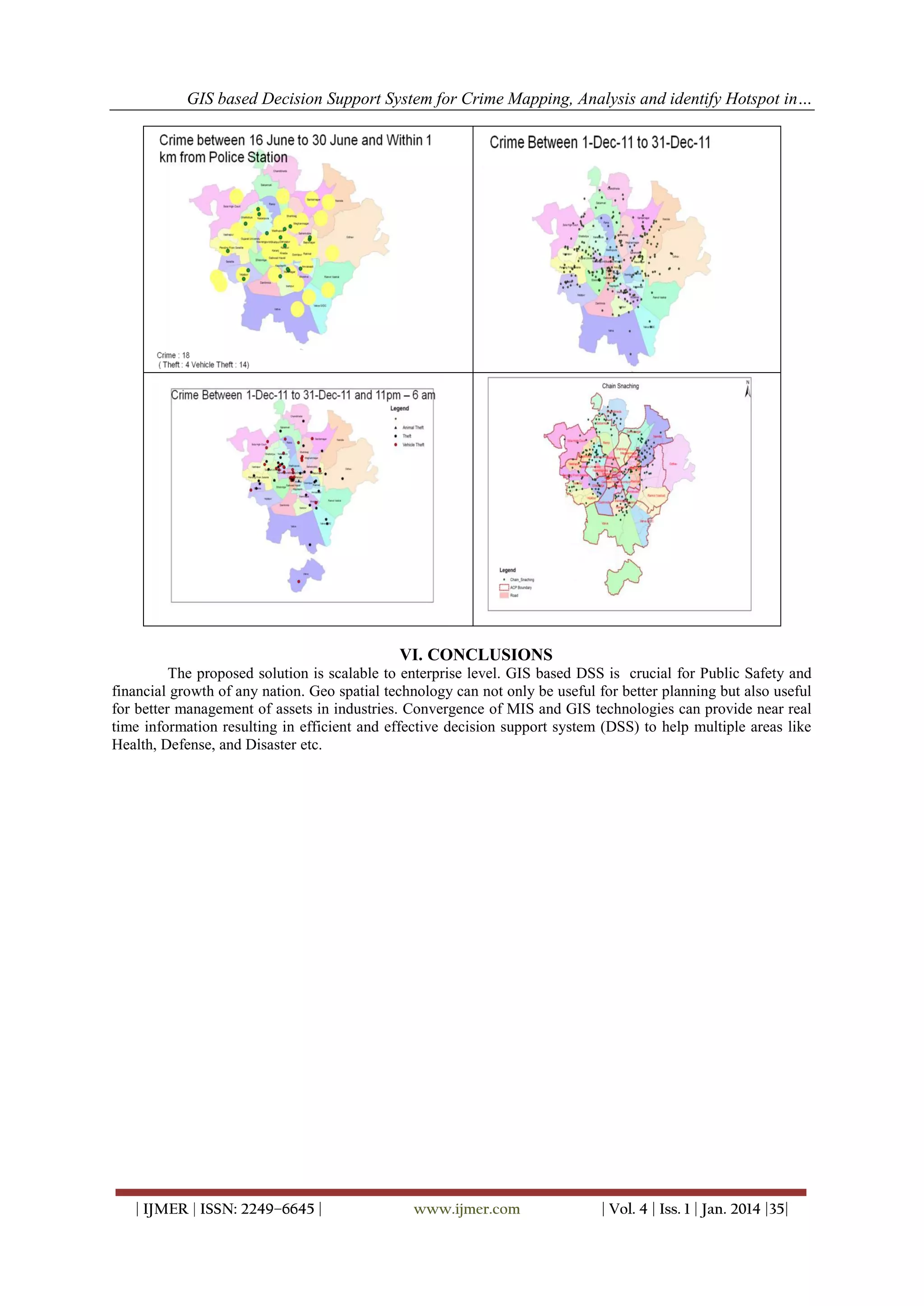GIS based Decision Support System for Crime Mapping, Analysis and ...