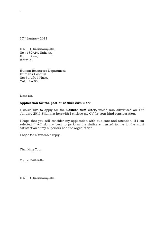 my bio data 2 application for the post of cashier