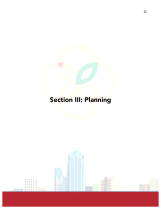  
	
  
12	
  
Section III: Planning
 