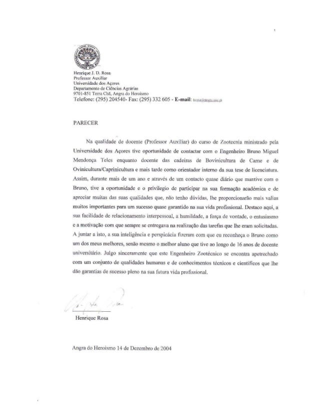 Exemplo De Carta De Apresentação Para Universidade